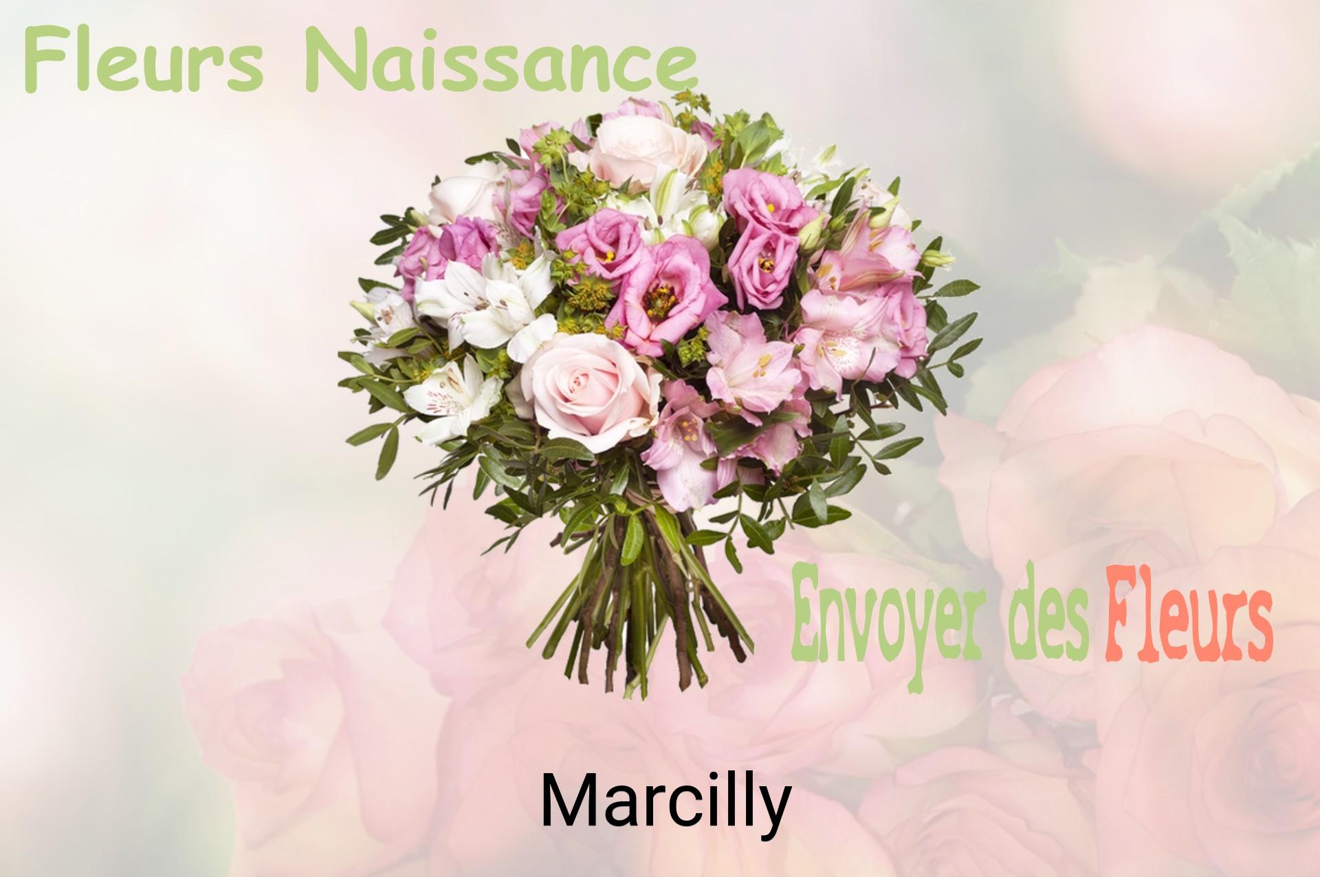 Bouquet de fleurs de naissance livré à Marcilly